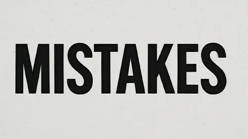 common mistakes