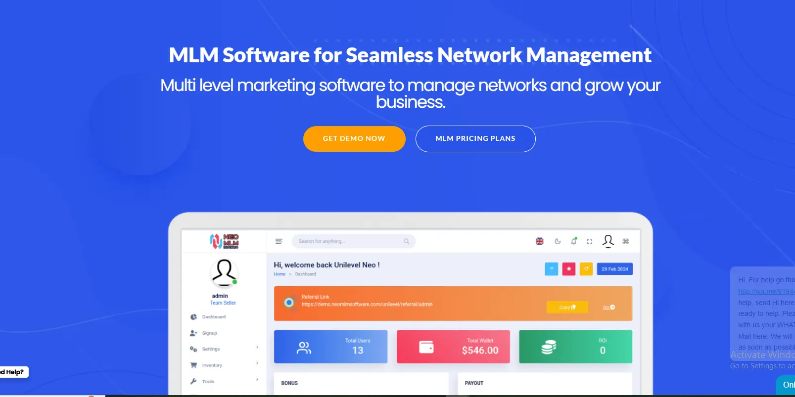 neo mlm Banner